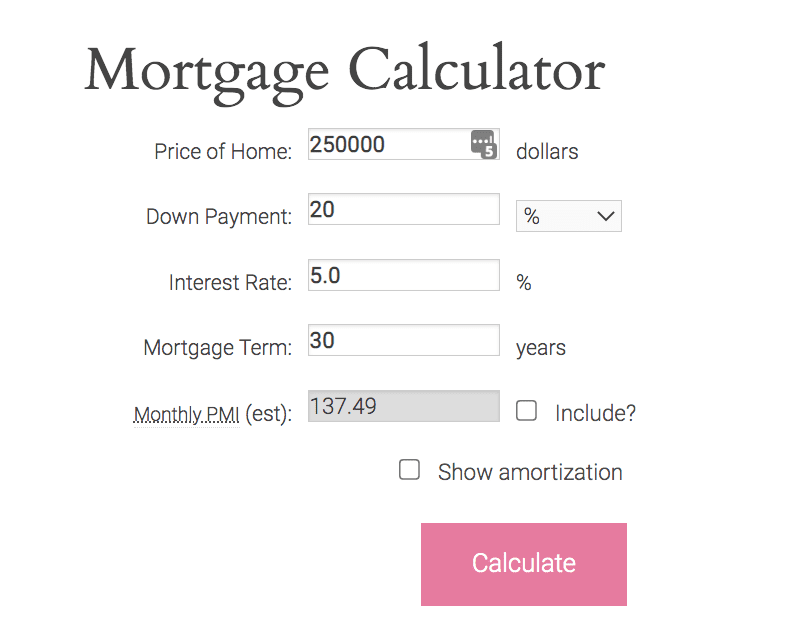 Mortgage Calculator