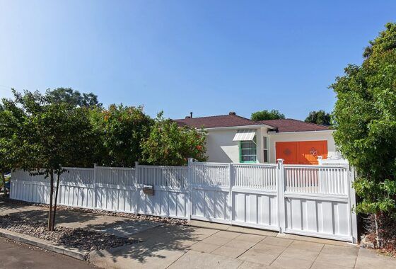 1404 Felton Street - Front of the House Exterior with White Fence