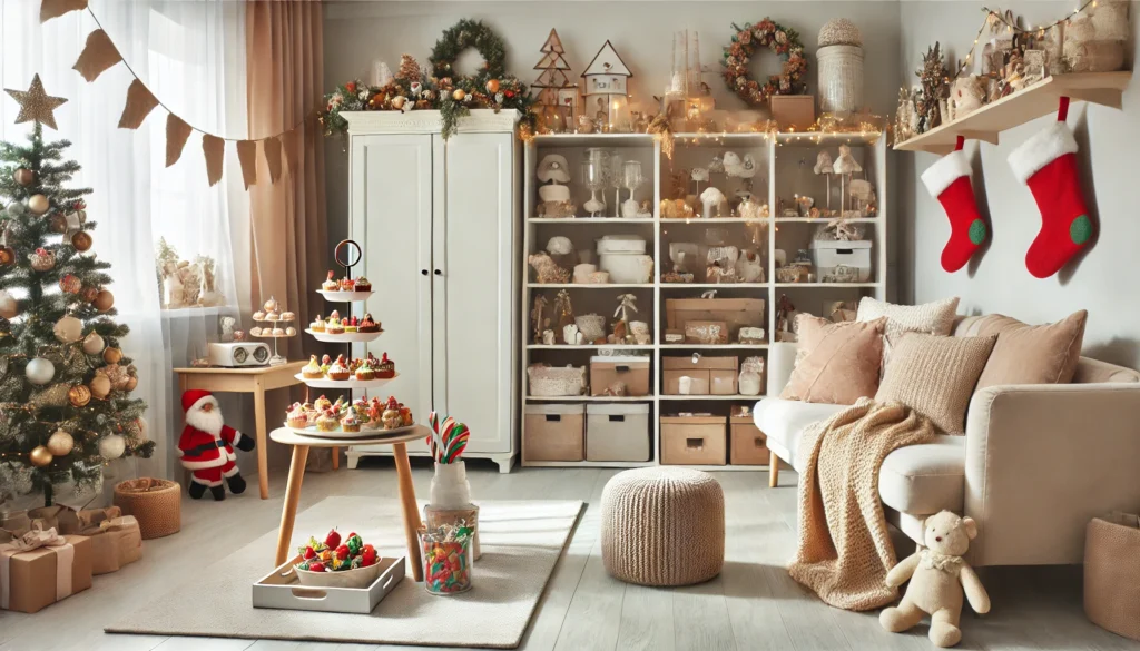 A Beautifully Organized Holiday Living Space