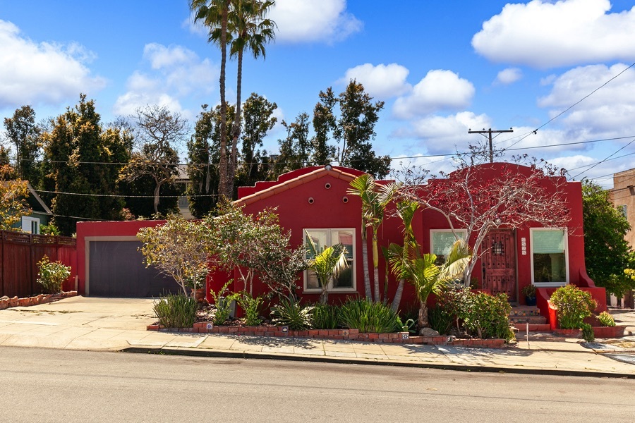 front of spanish style home