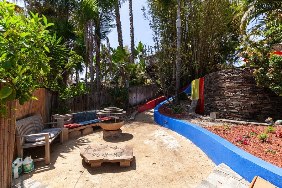 2619 Montclair St - Backyard Firepit in the Morning
